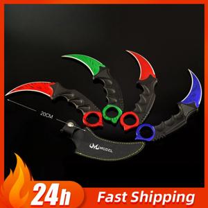 20cm/7.87in GO 게임 주변기기 클로 나이프 날카롭지 않은 무기 모델 크림슨 웹 카라바빗 데스크탑 장식품 공예품 소년 장난감 선물