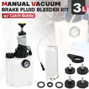 자동차 수동 브레이크 유체 블리더 키트 3L 진공 브레이크 압력 유체 펌프 전문 브레이크 플러시 기계 공압 브레이크 블리더