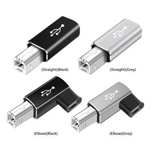 타입-C에서 사각형 USB 어댑터로 전환 가능 전자 피아노 전자 프린터 어댑터 TYPE-C 여성 헤드에서 MIDI 헤드 드럼