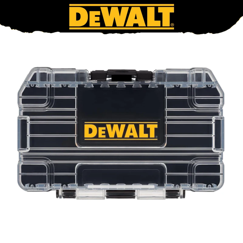 DEWALT TSTAK 블랙 미디엄 케이스 미니 도구 보관 플라스틱 휴대용 내구성 도구 상자148*85*40MM