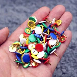 50/100/200pcs 플라스틱 둥근 머리 푸시 핀 가정, 학교, 지도, 사무실, 코르크 보드에 대 한 여러 가지 빛깔의 압정