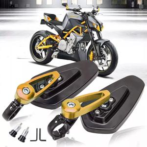 할리 야마하 혼다용 오토바이 백미러, 범용 스쿠터 바 엔드 핸들 바 미러 액세서리, 7/8 인치, 22mm