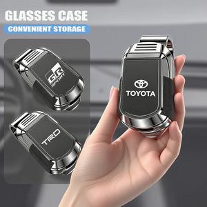 토요타 자동차 햇빛 가리개 안경 클립 선글라스 보관 브래킷 (토요타 GR 코롤라 야리스 아이고 프리우스 RAV4 크라운 CHR 캠리 오리스 용)