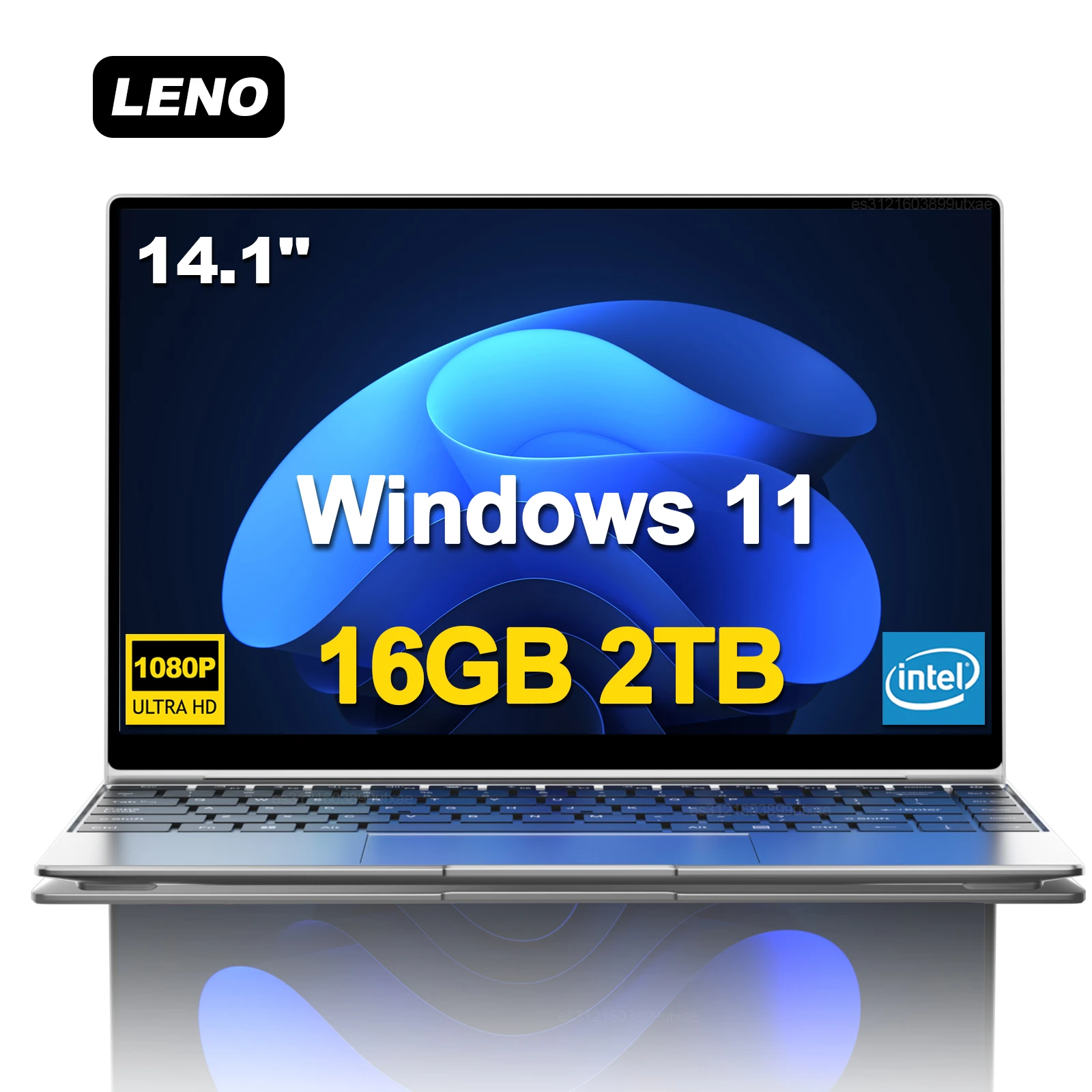 LENO 14.1인치 울트라 슬림 노트북 16GB 램 2TB SSD 윈도우 11 인텔 N3700 노트북 게이머용 1920*1080 디스플레이 사무용 학습용 컴퓨터 PC