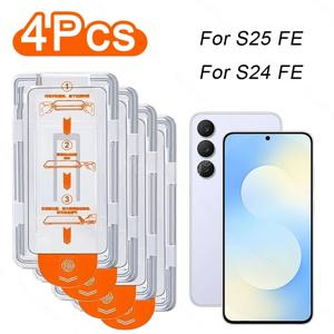 오레오포빅 코팅 먼지 방지 쉬운 설치 스크린 보호 유리 삼성 갤럭시 S25 FE 유리 S25 FE S24 FE 강화유리