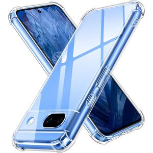 구글 픽셀 6 6A 7 7A 8 8A 9 9A 10 프로 XL용 투명 실리콘 TPU 충격 방지 폰 케이스