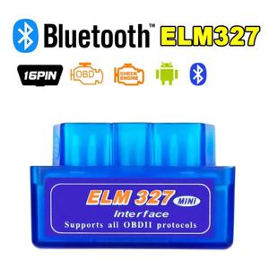 ELM327 미니 V2.1 블루투스 감지기 OBD 블루투스 자동차 결함 감지기 OBD2 자동차 진단 도구 안드로이드/윈도우용