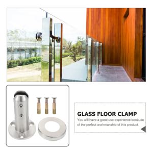 스테인리스 스틸 유리 클램프 8-13mm 원형 스피곳 난간 기둥 유리 패널 브래킷 수영장 울타리 정원 난간용
