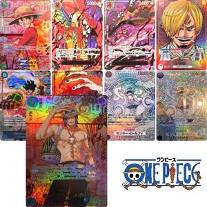 애니메이션 캐릭터 원피스 나미 로로노아 조로 DIY 수제 텍스처 익스트림 게임 장난감 컬렉션 카드 크리스마스 생일 선물