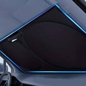 차량용 바플 선쉐이드 실내 창문 커버 앞유리 바이저 보호막 접이식 UV 차단 커튼 스타일링 선쉐이드