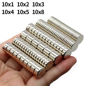 초강력 네오디뮴 자석 N35 NdfeB 영구 자석 원형 강력 자석 냉장고용 10x1 10x2 10x3 10x5mm
