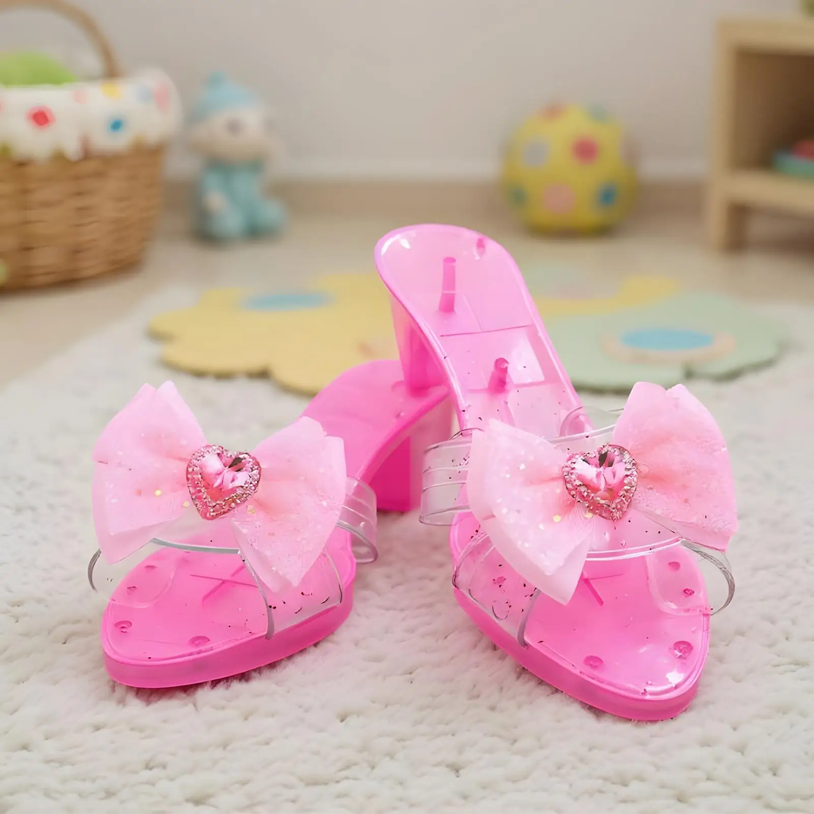 공주 크리스탈 신발 코스프레 소품 하이힐 역할 놀이 집 게임 무대 가면극 특별 행사 장식