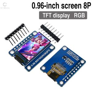 1-10PCS Arduino 80*160 65K 다채로운 RGB TFT LCD 보드 ST7735 DIY 용 0.96 인치 IPS 디스플레이 OLED 모듈