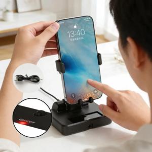 데스크탑 휴대폰 거치대 자동 워커 아이폰 삼성 샤오미 화웨이용 좌우 스윙 스탠드 폰 홀더