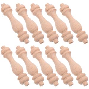 10개입 원목 호리병 기둥 룸 디바이더 84mm 수제 장식용 스핀들 가정용 레스토랑 가구 수리 공예용