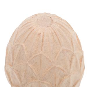 3.14인치 나무 조각 파인애플 장식 기둥 끝단 계단 기둥 장식 캡 울타리 공예 미완성 목재 장식품