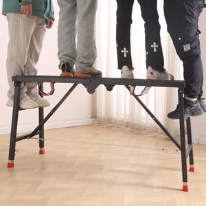 실내용 말 사다리, 장식용 이동식 플랫폼 사다리, 등반용 말 사다리, 두꺼운 접이식 비계, 검정색 페인트