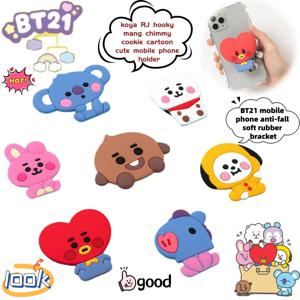 새로운 BT21 코야 RJ 슈키맨 치미 쿠키 창의적인 만화 귀여운 휴대폰 거치대 개성 있는 애니메이션 주변기기 거치대 선물