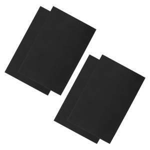 4Pcs A4 조각 알루미늄 블랭크 DIY 맞춤형 명판용 검정색 금속 플레이트 애완 동물 ID 태그 공예 프로젝트 빈 직사각형