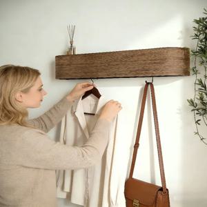 호두나무 벽걸이 옷걸이, 현관 옷걸이, 벽 코트 훅, 베니어 옷걸이, 벽걸이 옷걸이 스탠드 의류 걸이