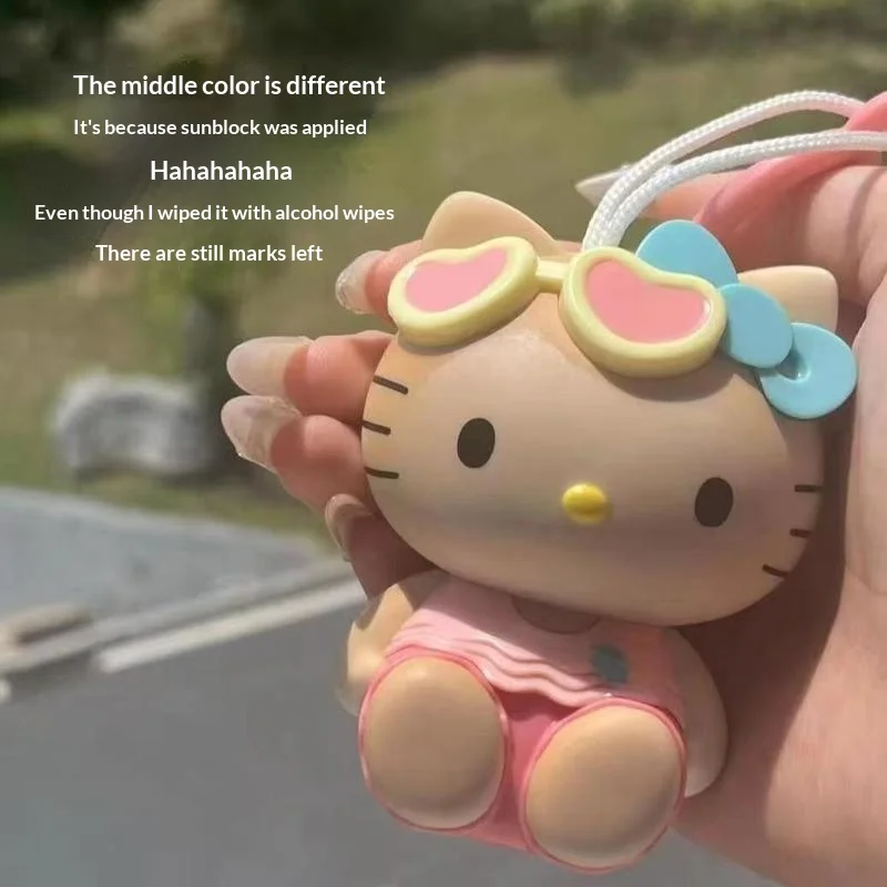 새로운 키티 고양이 색상 변하는 키체인 Y2k 가방 장식 만화 키링 생일 귀여운 크리스마스 할로윈 선물 장난감