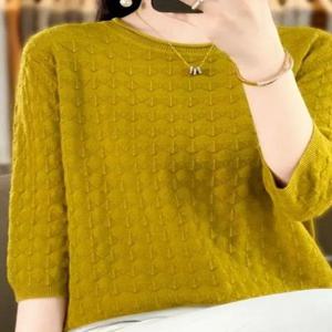 중년 및 노년층을 위한 루즈핏 플러스 사이즈 배트 셔츠, 중간 포켓 손수건 포함, 큰 사이즈 민트 웨이브 도파민 셔츠