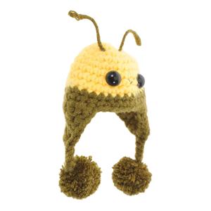 귀여운 니트 꿀벌 모자: 작은 공예 모자용 미니 동물 스타일 모자, 장식용 수제 인형집 액세서리, 예술 및 공예품