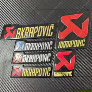 아크라포빅 배기 스티커 오토바이 로고 엠블럼 금속 스티커 데칼 방수