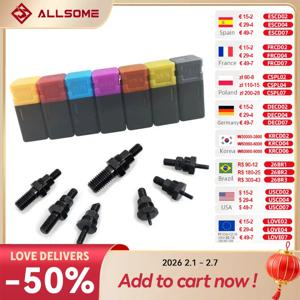 ALLSOME 리벳 건 부품 나사산 맨드릴 교체, 핸드 너트 리벳 SAE 6-32 8-32 10-24 1/4-20 5/16-18 3/8-16 HT2777