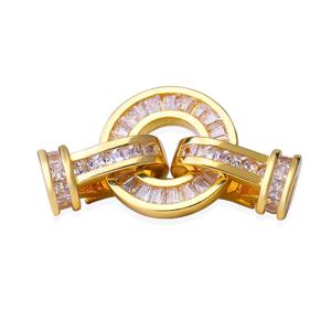 JUYA DIY 수제 보석 결과 큐빅 지르코니아 패스너 걸쇠 커넥터 패션 DIY 쥬얼리 용품 만들기 액세서리