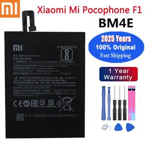 2025 년 Xiao mi 원래 배터리 BM4E Xiaomi MI Pocophone F1 poco F1 4000mAh 교체 용 전화 배터리 빠른 배송