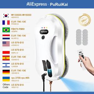 가정용 자동 물 분무 청소 로봇 진공 청소기, 원격 제어 전기 창문 와이퍼, 가정용 유리 와이퍼