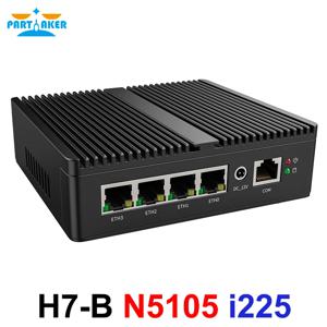 Partaker 미니 PC N5105 N150 J4125 J6413 소프트 라우터 4 Intel i226 2.5G LAN pfSense 방화벽 어플라이언스 2xDDR4 OPNsense VPN 서버