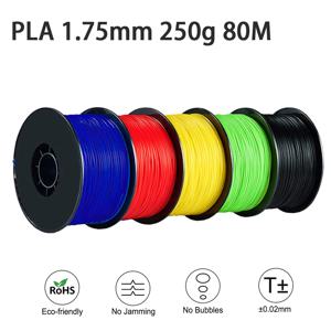 Easythreed 3D 인쇄 필라멘트 PLA 250g 길이 80M 직경 1.75mm FDM 프린터 재질