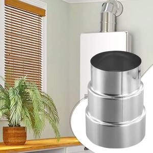 스테인레스 스틸 굴뚝 배기관 감소 공동 굴뚝 어댑터 스토브 파이프 범용 가정용 환기 여러 크기