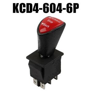 정방향 정지 뒤로 DPDT 6Pin 래칭 슬라이드 로커 스위치 KCD4-604-6P 125V 250V 원격 제어 자동차 핸들 보트 스위치