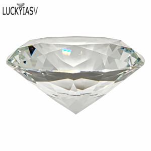 1PC 명확한 크리스탈 큰 유리 다이아몬드 파티 대형 로맨틱 다이아몬드 장식 제안 홈 장식 장식품 공예품 선물