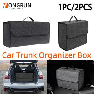 YONGRUN 1개/2개 자동차 접이식 수납 가방 펠트 박스 수납 가방 도구 수납 박스 내부 정리 수납 가방 트렁크 수납 가방