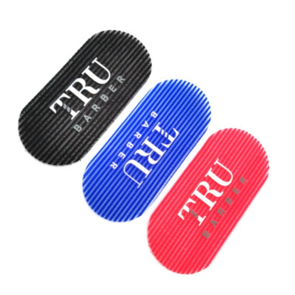 2/4Pcs 헤어 드레싱 오일 헤드 스타일링 스티커 그라디언트 머리 조각 벨크로 헤어 스타일링 헤어 스티커 살롱 이발사 액세서리