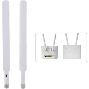 2PCS 4G LTE 무선 라우터 안테나 화웨이 B310/B593/B315s/E5186s CPE 라우터 용 SMA 커넥터가있는 2X 5dBi 신호 이득 안테나