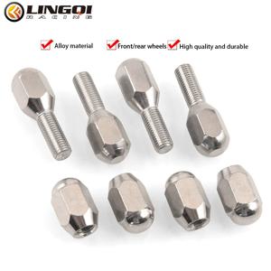 LINGQI ATV 휠 허브 액세서리 M10 육각 너트 카트 버기 UTV 쿼드 고 카트 차량 모토 모토바이크 부품 용 볼트 나사
