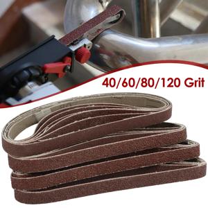 20Pcs 13x457mm 알루미늄 산화물 샌딩 벨트 40/60/80/120Grit 샌더 샌딩 목재 금속 플라스틱 용 연마 벨트