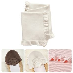 신생아용 아기 담요, 코튼 러플 니트 랩 타올, 부드럽고 통기성 침대 담요, 가을 겨울, 75x95cm