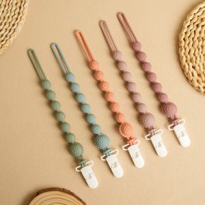 컬러 키즈 아기 낙하 방지 젖꼭지 클립, 실리콘 젖꼭지 체인, 유아 젖꼭지 수더 체인 클립, 더미 거치대 젖꼭지 클립, 1 개