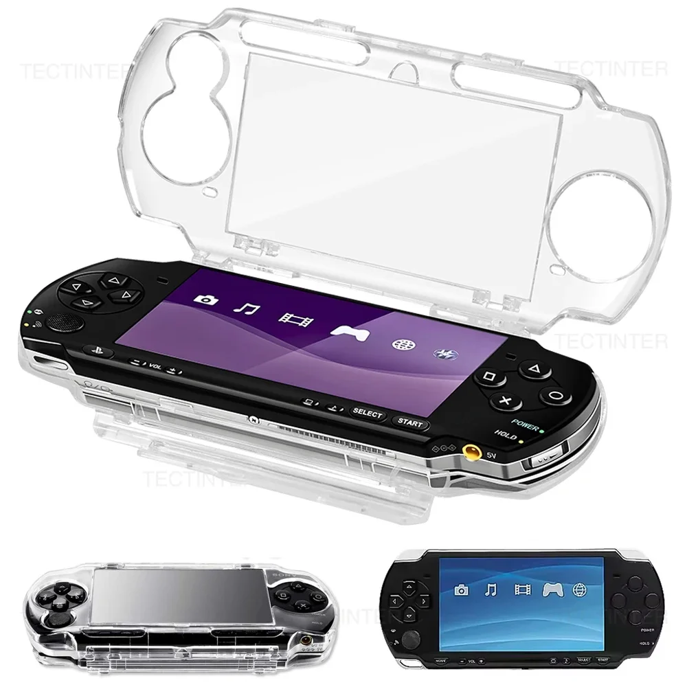 PSP 시리즈 및 PSV 1000 휴대용 기기용 투명 보호 케이스, 소니 PSP 2000 액세서리용 크리스탈 클리어 하드 PC 커버 쉘