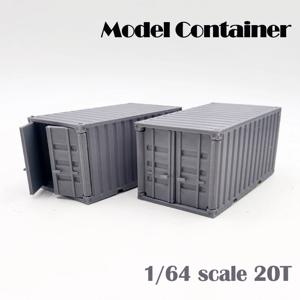 1/64 스케일 컨테이너 모델 20T 샌드 테이블 선박 고속도로 운송 플랫폼 DIY 재료 모델 기차 철도 철도 레이아웃