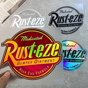 Rust-Eze 오토바이 스티커 방수 오토바이 연료 탱크 페어링 스쿠터 비닐 데칼 자동차 트럭 만화 장식