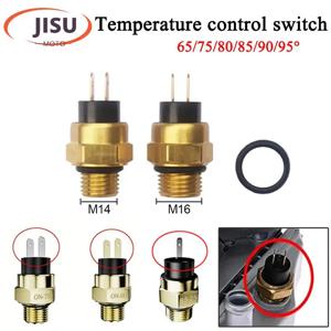 M14/16 전기 라디에이터 냉각수 온도 온도 조절기 스위치 온도 센서 65/75/80/85/90/95 ℃   ATV 쿼드 오토바이 액세서리