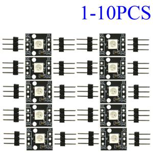 1-10pcs 전자 빌딩 블록 하나의 RBG 1Bit 저전력 장수명 WS2812B 직렬 5050 풀 컬러 LED 모듈