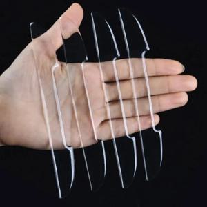 자동차 도어 투명한 충돌 방지 보호대 바 스티커 Rearew View Mirror Cover Protection StripSide Edge Protection Guards